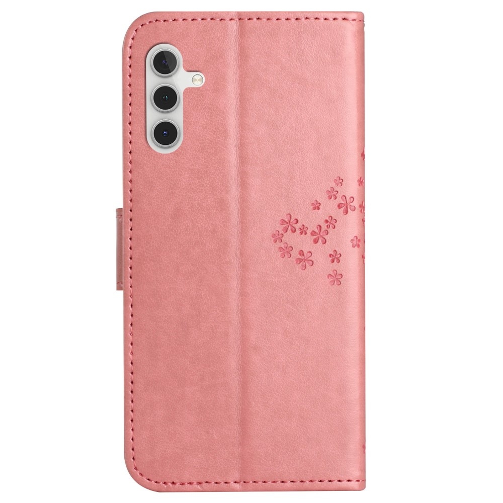 Tree knížkové pouzdro na Samsung Galaxy S23 FE - růžové