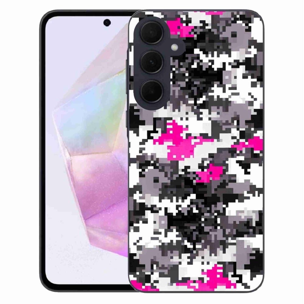 Gelový kryt mmCase na Samsung Galaxy A35 5G - maskáčový vzor 4