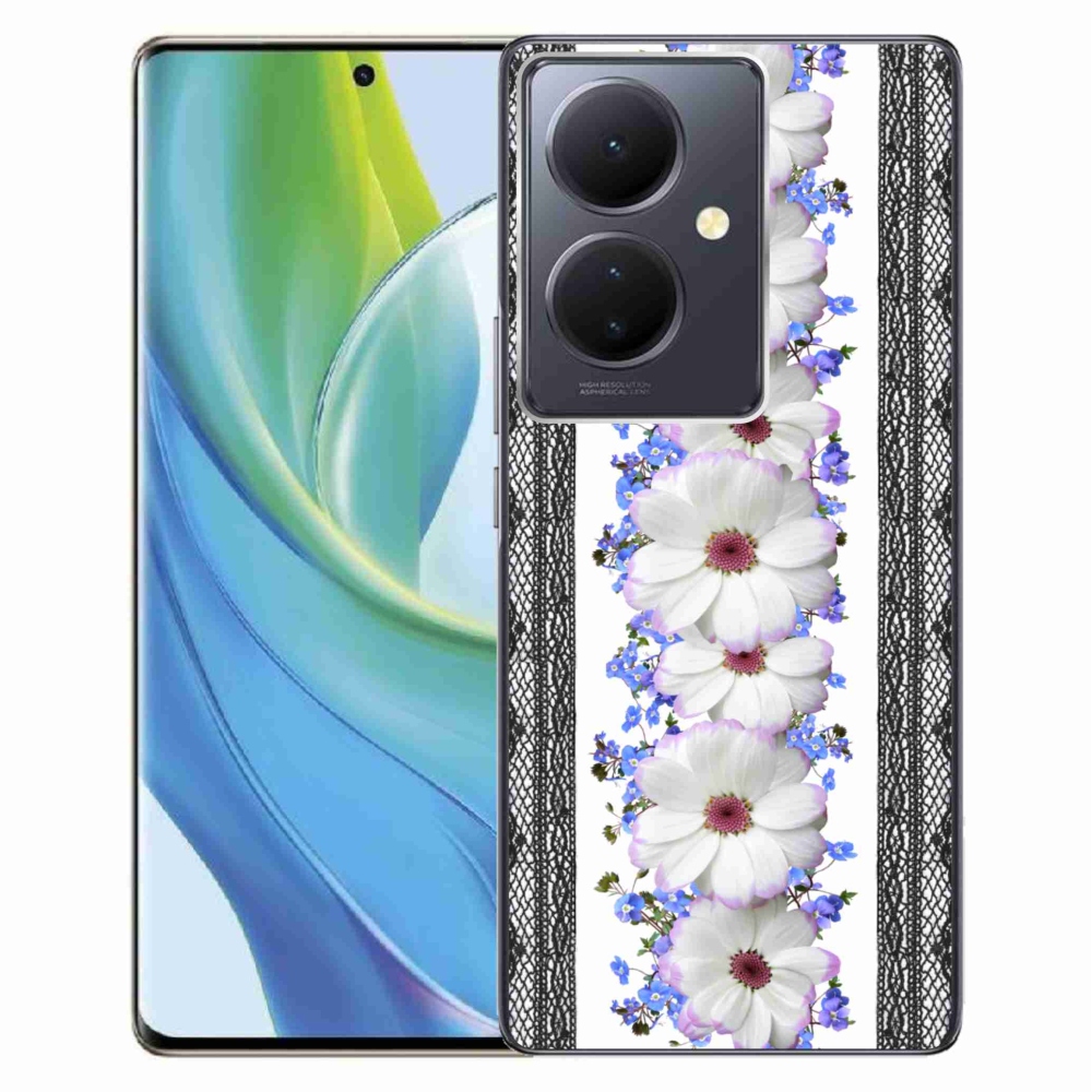 Gelový kryt mmCase na Vivo V29 Lite 5G - květiny 8