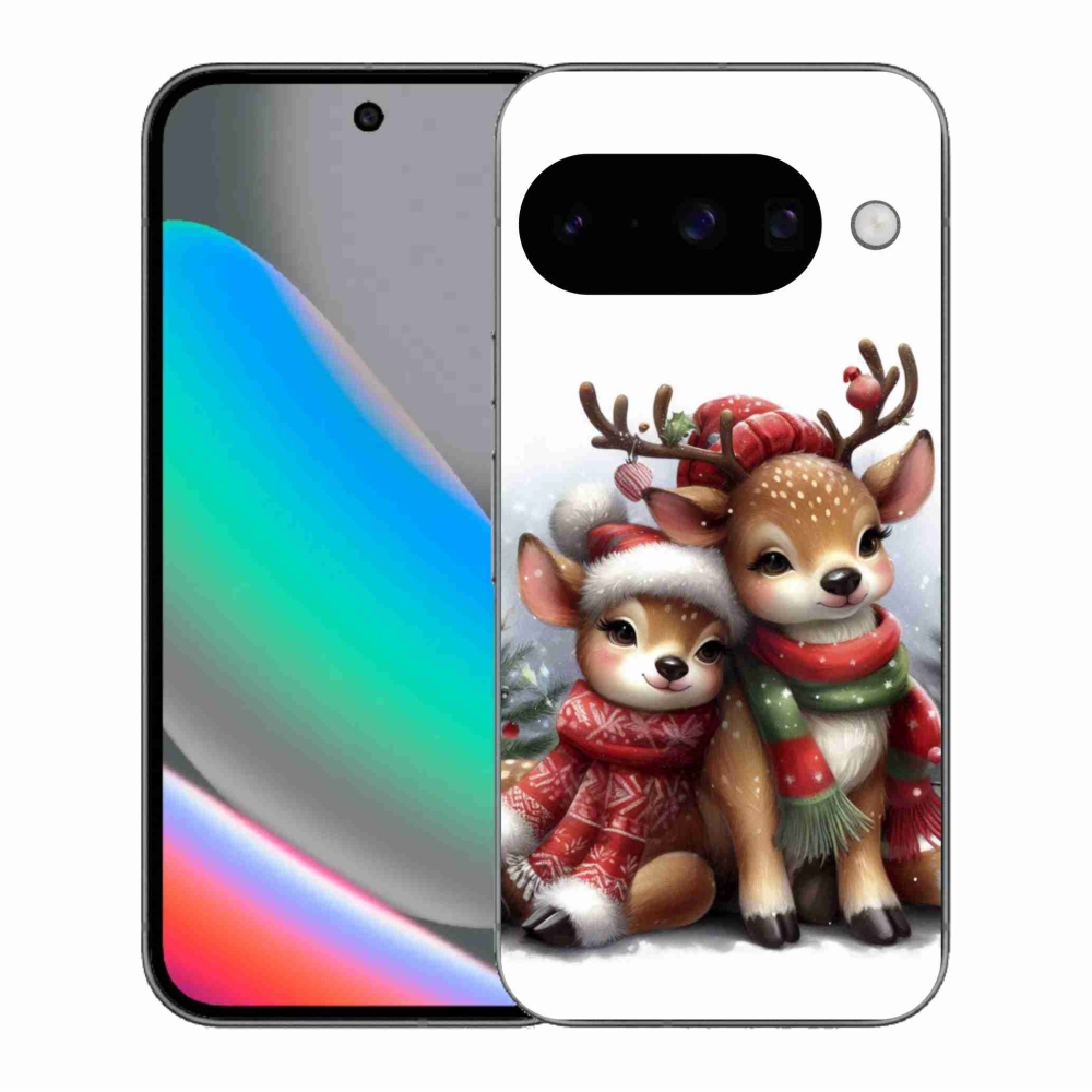 Gelový kryt mmCase na Google Pixel 10 - vánoční sobi
