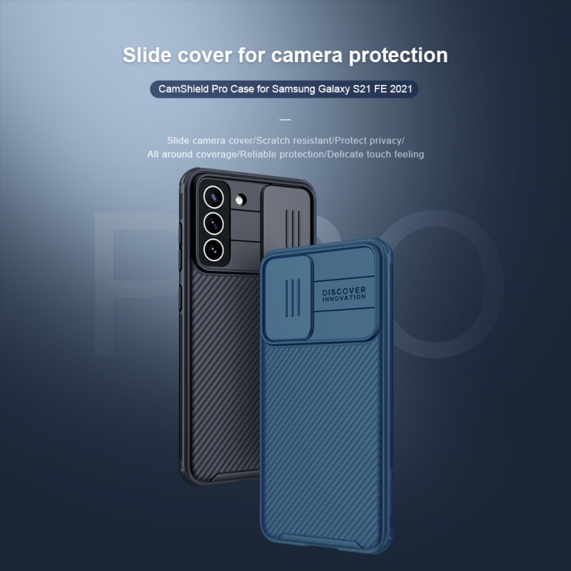 Nillkin CamShield PRO Zadní Kryt pro Samsung Galaxy S21 FE 5G Black