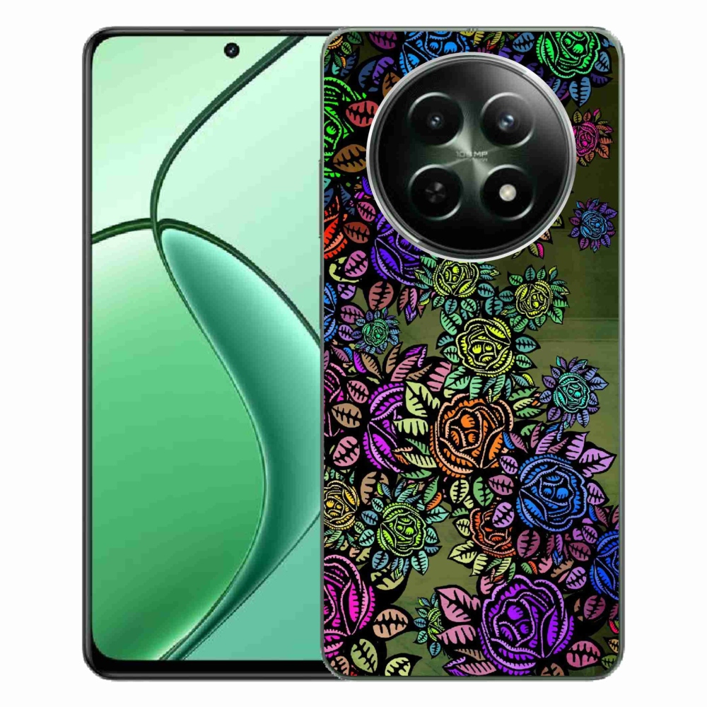 Gelový kryt mmCase na Realme 12 5G/12x 5G - květiny 6