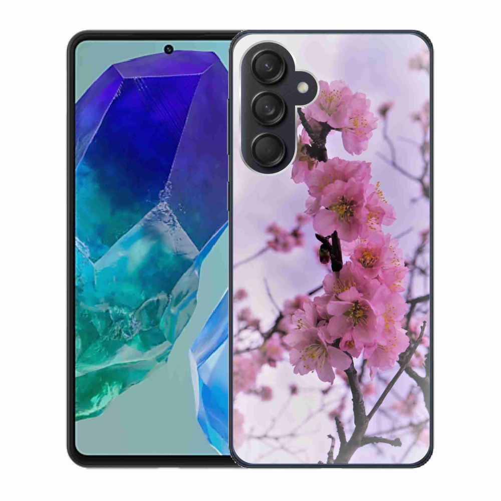 Gelový kryt mmCase na Samsung Galaxy M55 5G - květiny 7