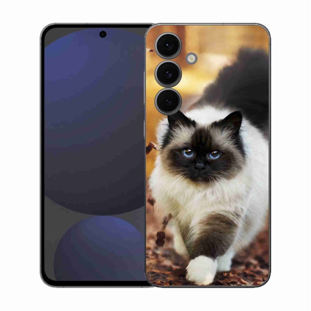 Gelový kryt mmCase na Samsung Galaxy S25 FE - kočka