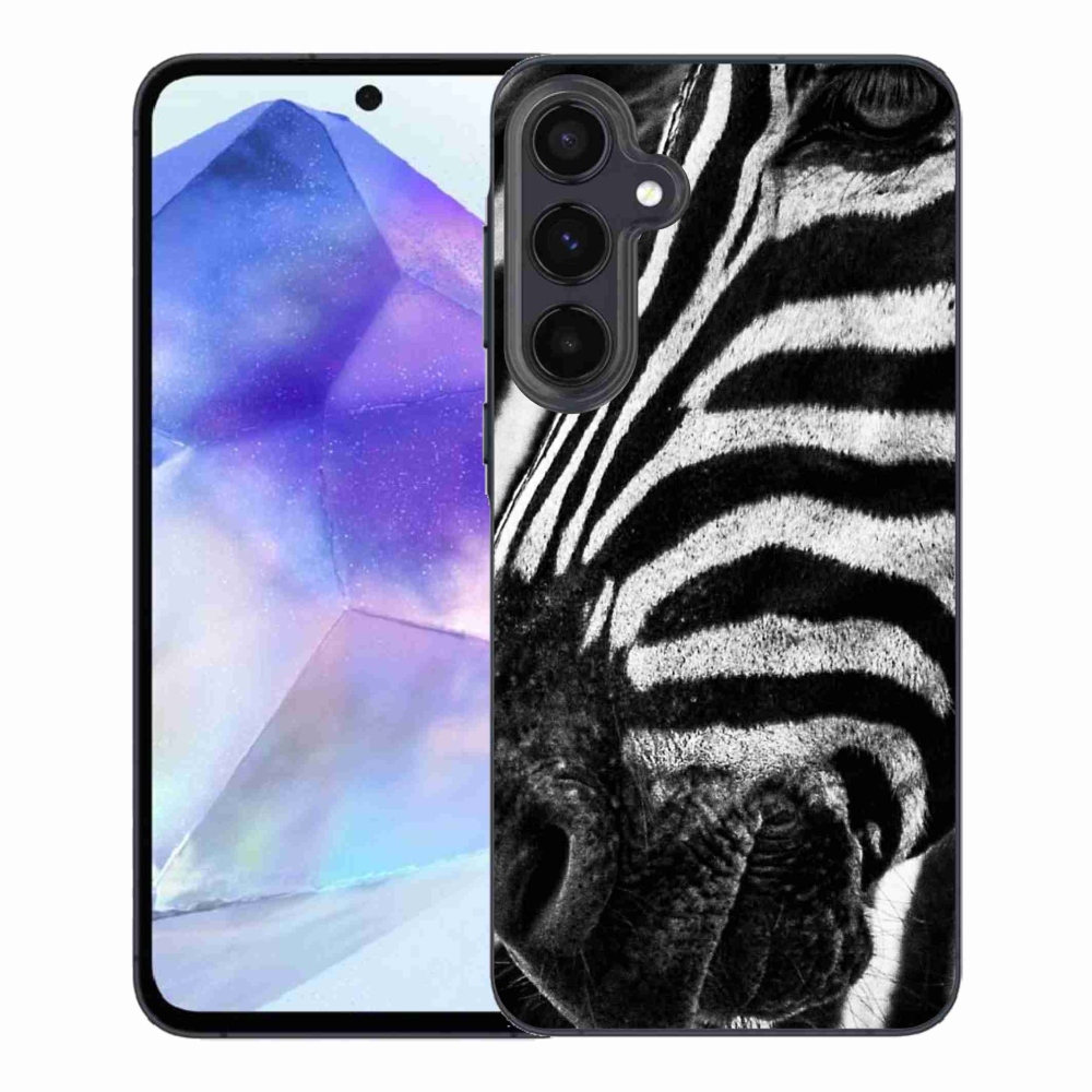 Gelový kryt mmCase na Samsung Galaxy A55 5G - zebra