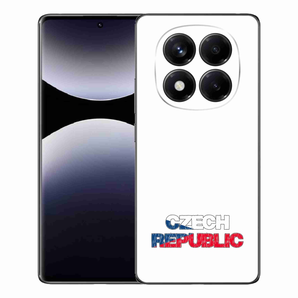 Gelový kryt mmCase na Xiaomi Redmi Note 14 Pro - Czech Republic bílé pozadí