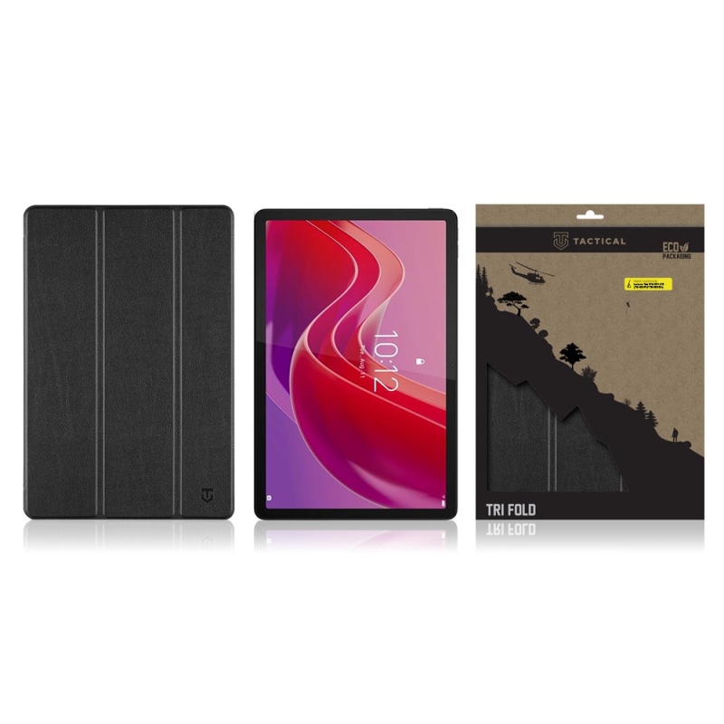 Tactical Book Tri Fold Pouzdro pro Lenovo Tab M11/M11 LTE (TB-330FU/TB-330XU) Black