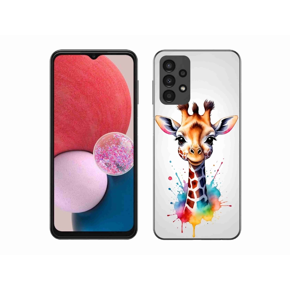 Gelový kryt mmCase na Samsung Galaxy A13 4G - žirafa 1