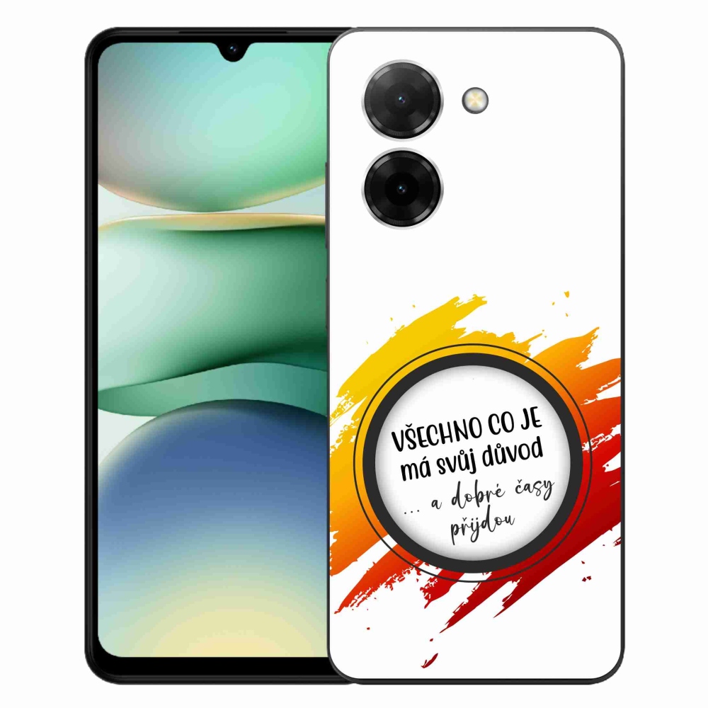 Gelový kryt mmCase na Xiaomi Redmi A5 (171.7x77.8x8.3mm) - citát 3 bílé pozadí