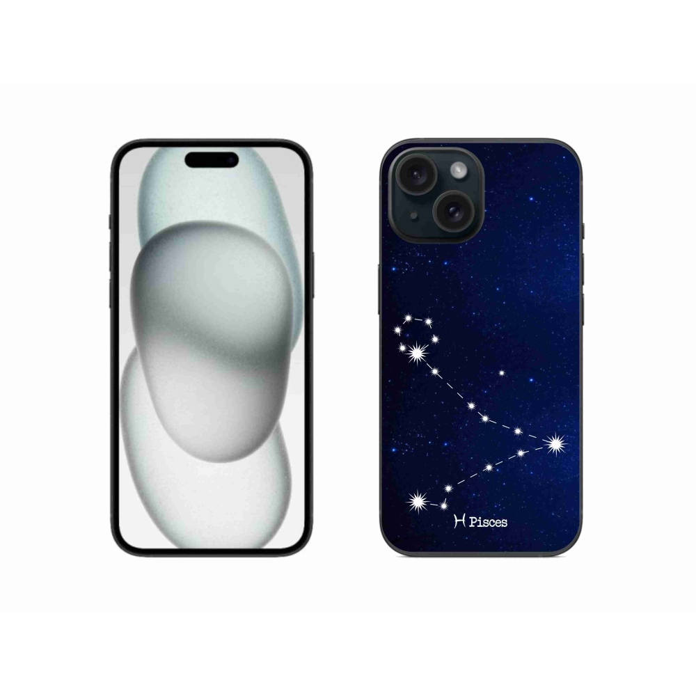 Gelový kryt mmCase na iPhone 15 - souhvězdí Ryby