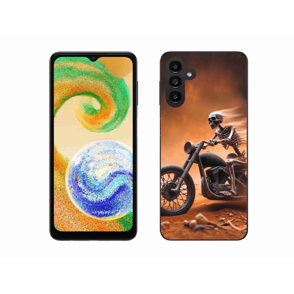 Gelový kryt mmCase na Samsung Galaxy A04s (164.7x76.7x9.1mm) - kostra na motorce