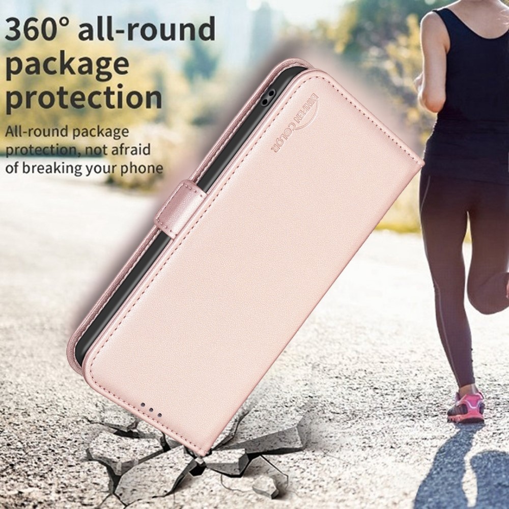 BNF knížkové pouzdro na Xiaomi Redmi 13 4G/Poco M6 4G - růžovozlaté