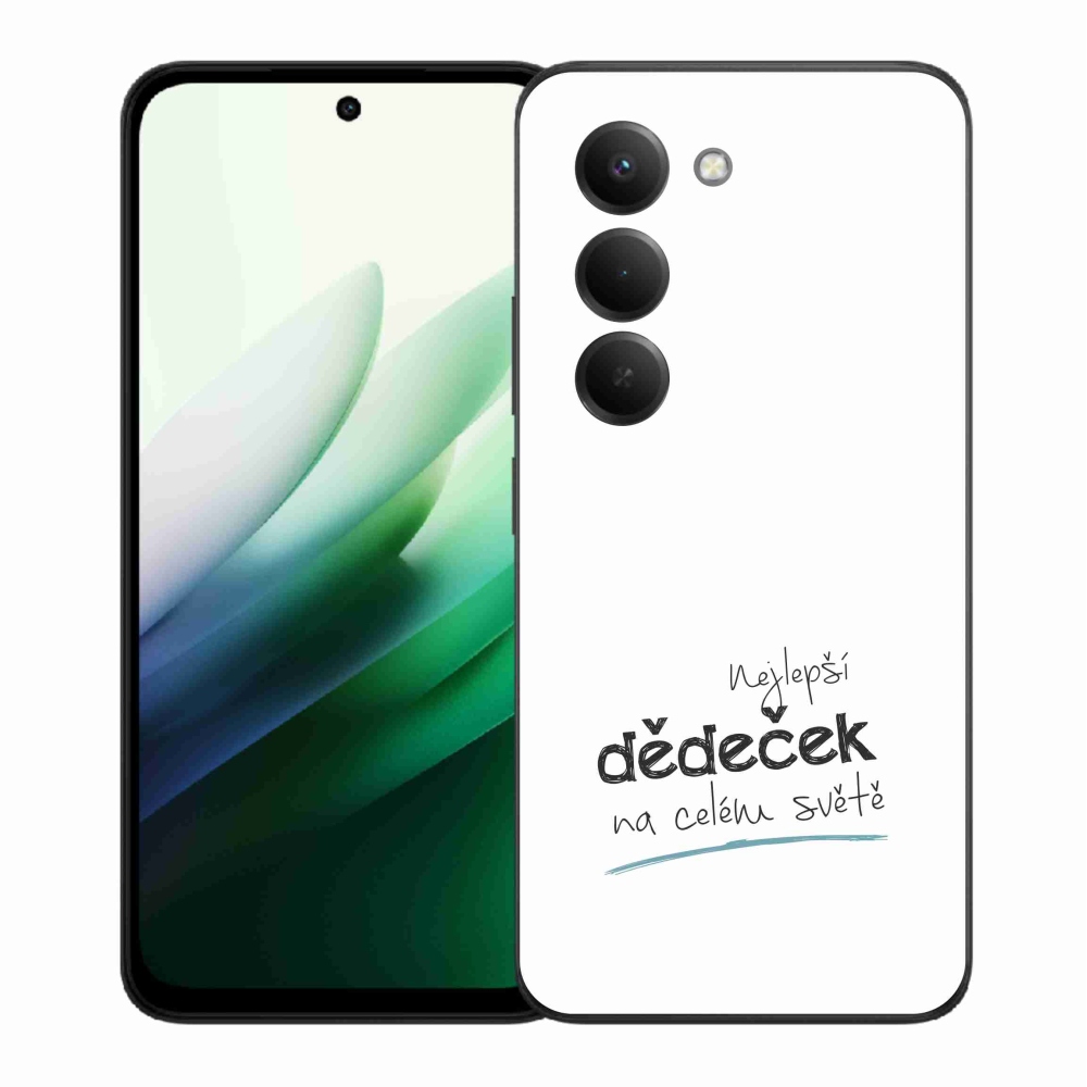 Gelový kryt mmCase na Xiaomi Redmi 15 5G (169mm) - nejlepší dědeček 3 bílé pozadí