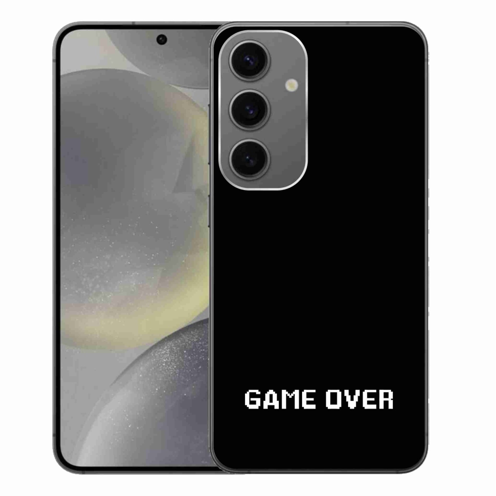 Gelový kryt mmCase na Samsung Galaxy S24+ - game over černé pozadí