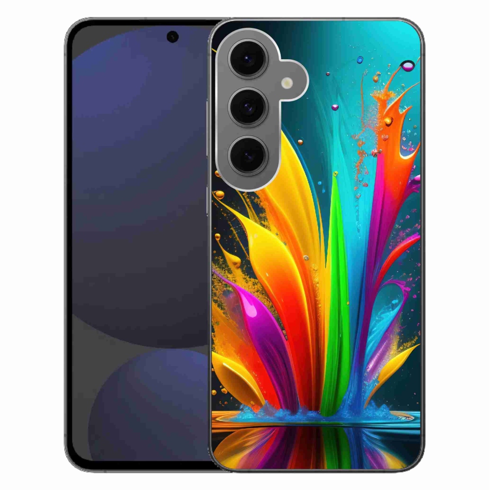 Gelový kryt mmCase na Samsung Galaxy S24 FE - abstraktní motiv 1