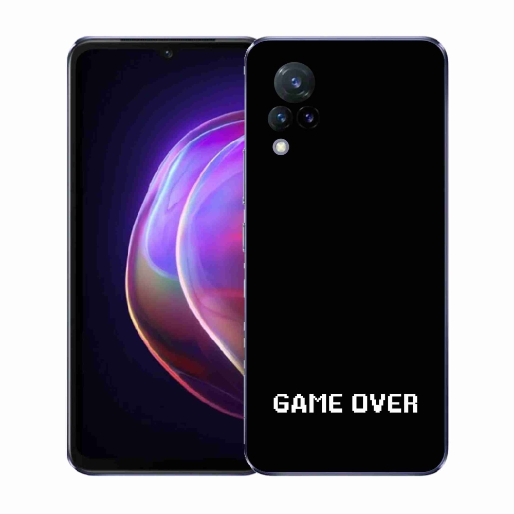 Gelový kryt mmCase na Vivo V21 4G/5G - game over černé pozadí