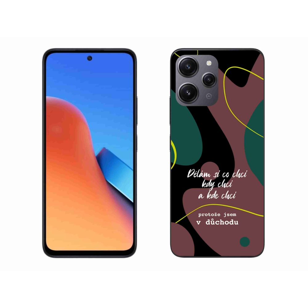 Gelový kryt mmCase na Xiaomi Redmi 12 - vtipný text 10 černé pozadí