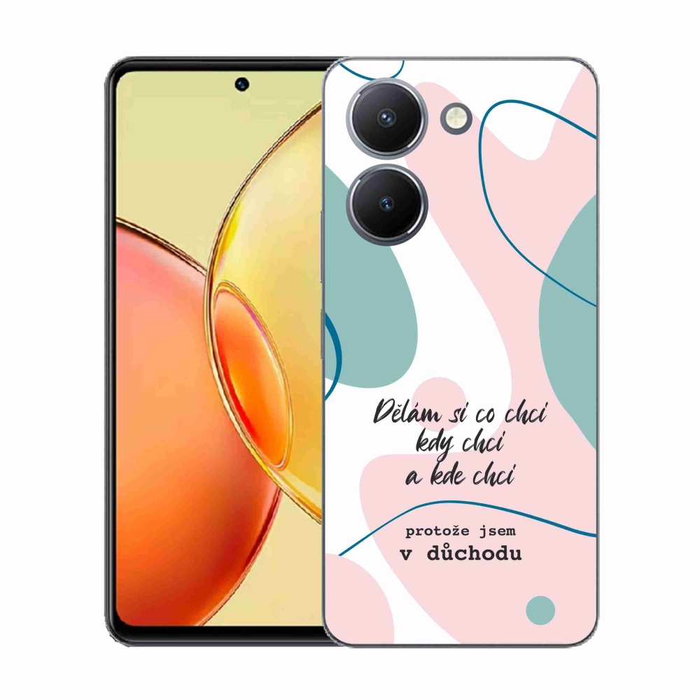 Gelový kryt mmCase na Vivo Y36 - vtipný text 10 bílé pozadí