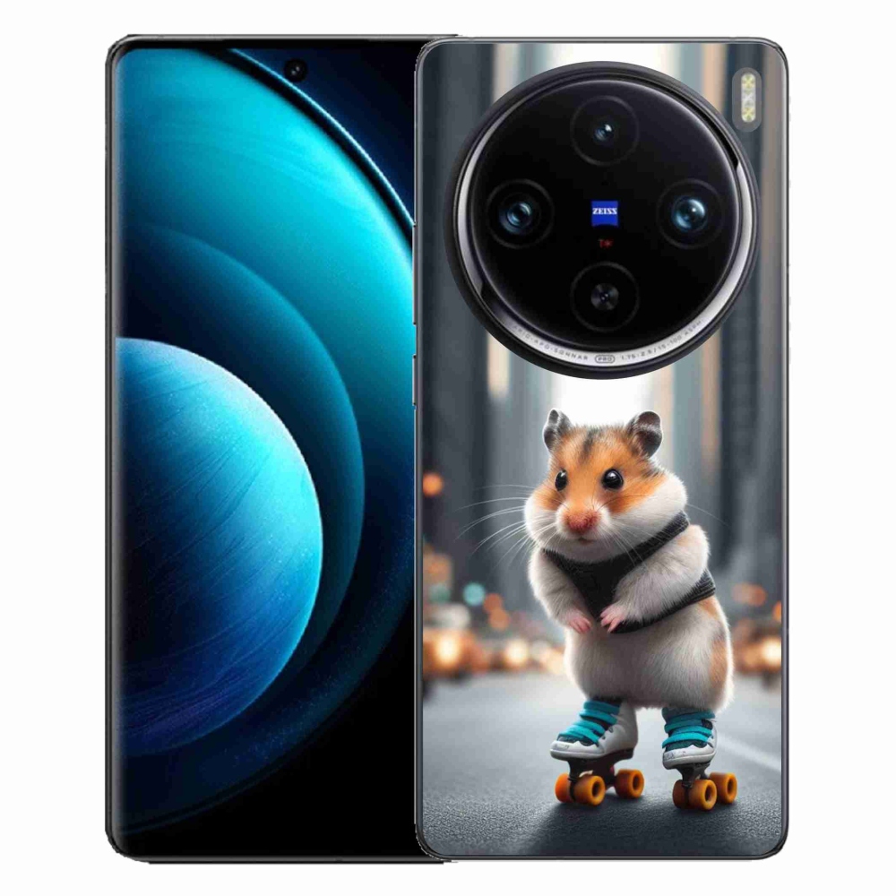 Gelový kryt mmCase na Vivo X100 Pro 5G - křeček na bruslích