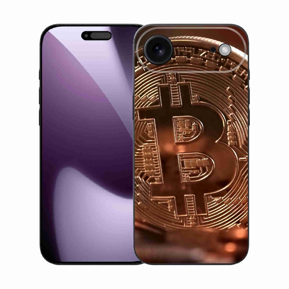 Gelový kryt mmCase na iPhone 17 Air - bitcoin