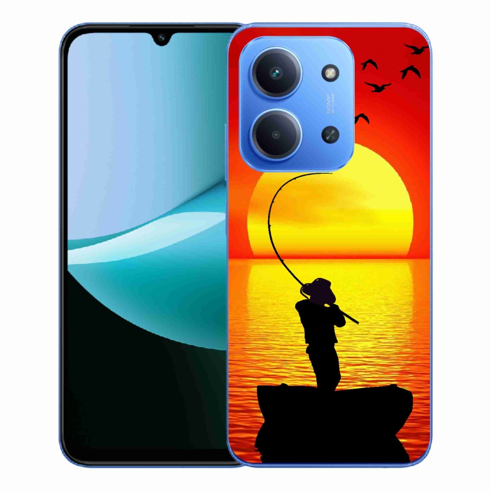 Gelový kryt mmCase na Xiaomi Redmi 15C 4G/5G (173mm) - rybaření