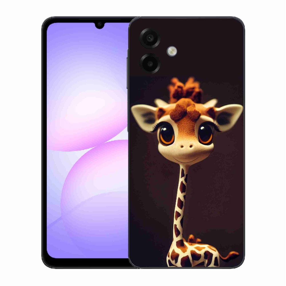 Gelový kryt mmCase na Samsung Galaxy A07 4G - malá žirafa