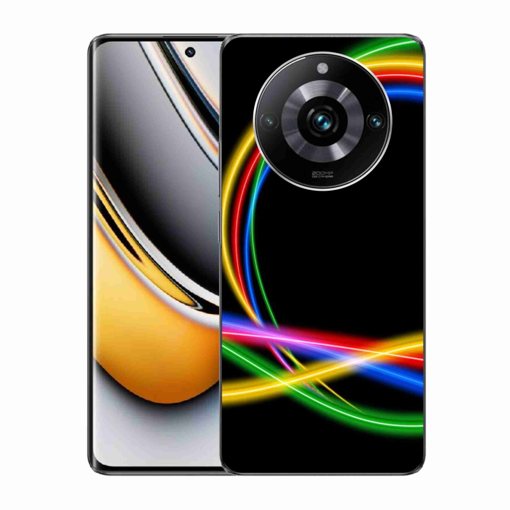Gelový obal mmCase na Realme 11 Pro/11 Pro+ - neonové kruhy