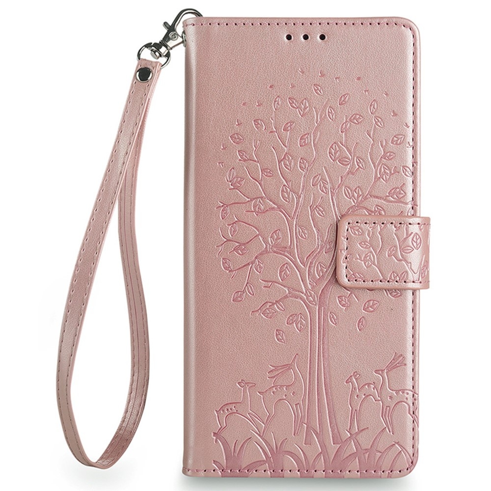 Tree knížkové pouzdro na Huawei Pura 70 - růžovozlaté