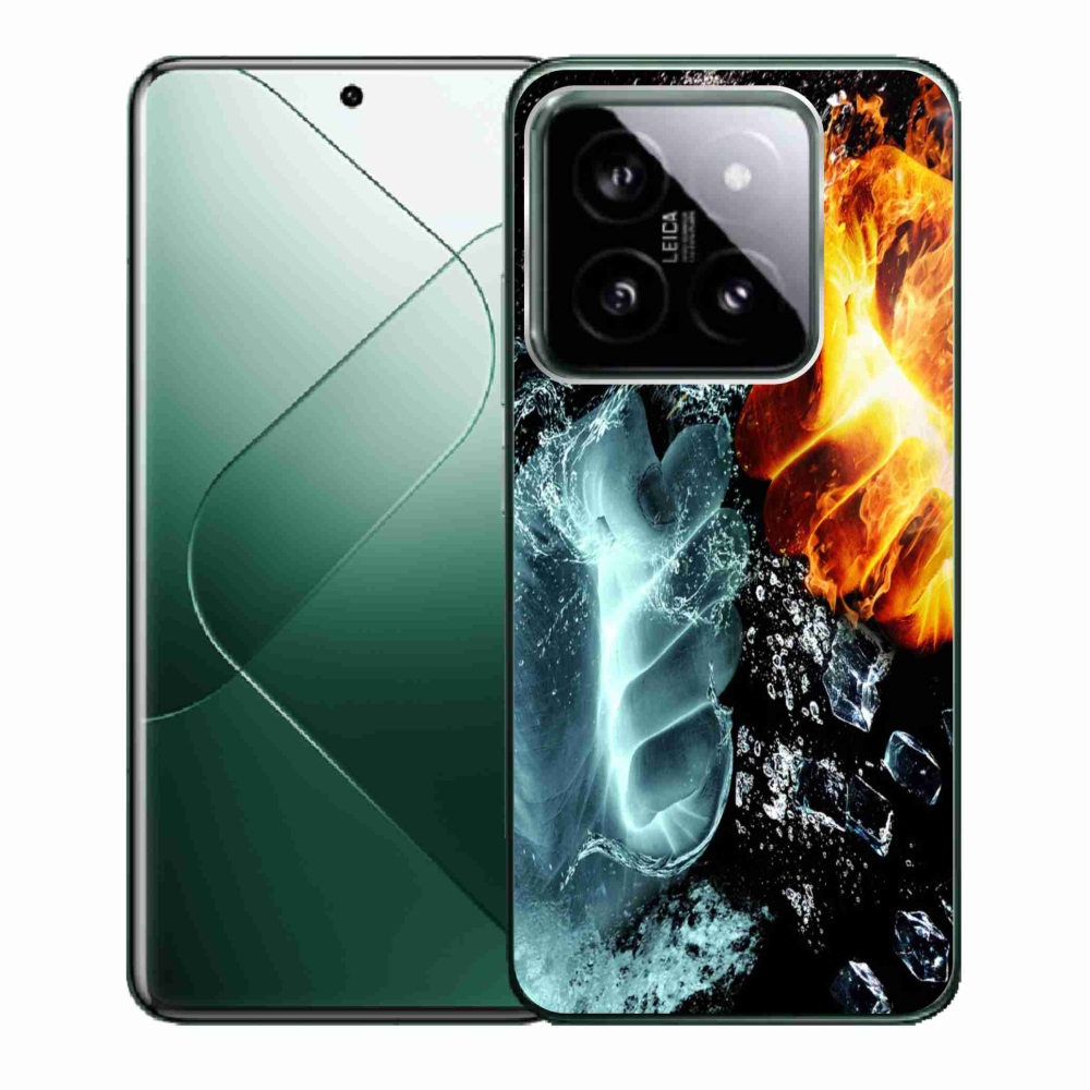 Gelový kryt mmCase na Xiaomi 14 - voda a oheň