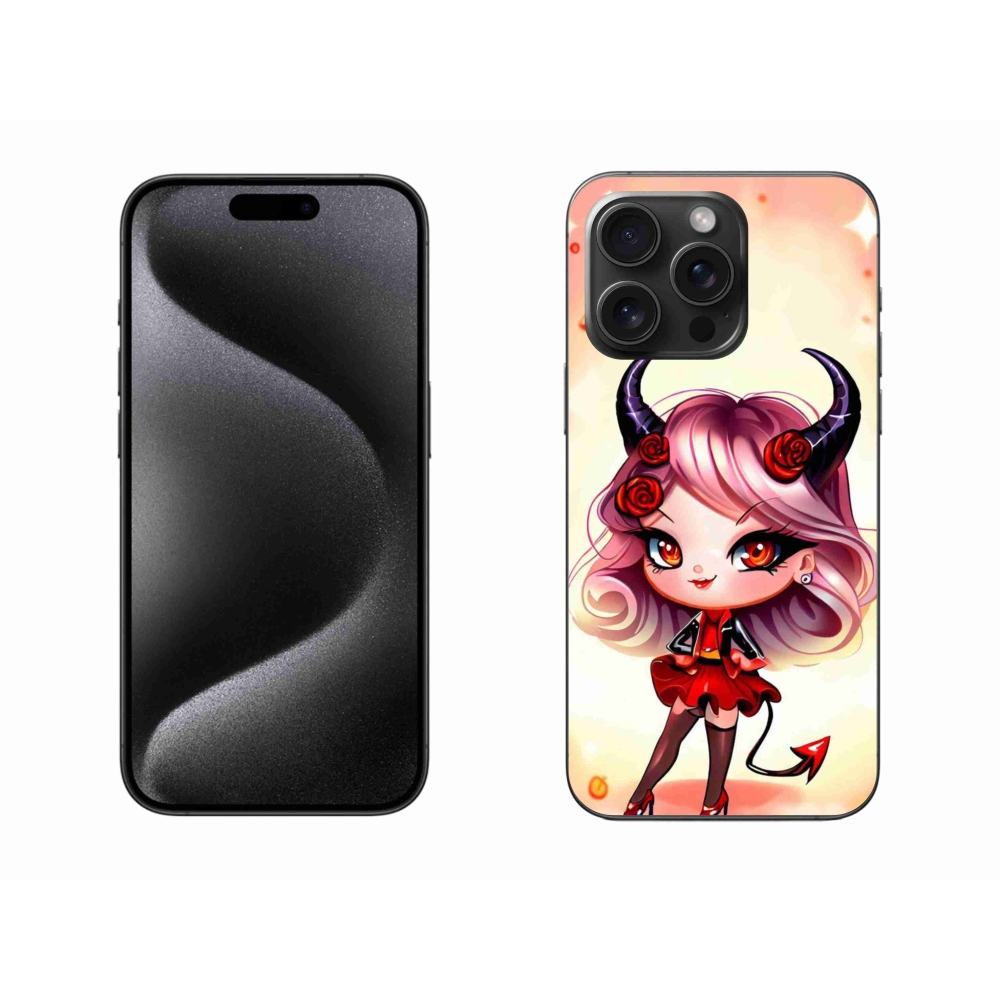 Gelový kryt mmCase na iPhone 15 Pro Max - kreslená čertice