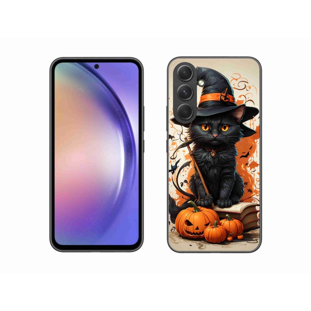 Gelový kryt mmCase na Samsung Galaxy A54 5G - kocour čaroděj