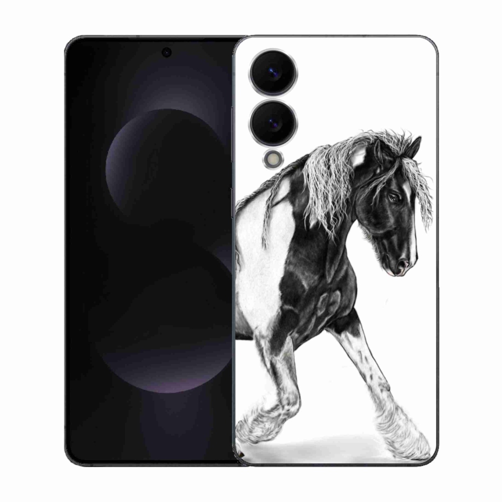 Gelový kryt mmCase na Samsung Galaxy S25 Edge - kůň