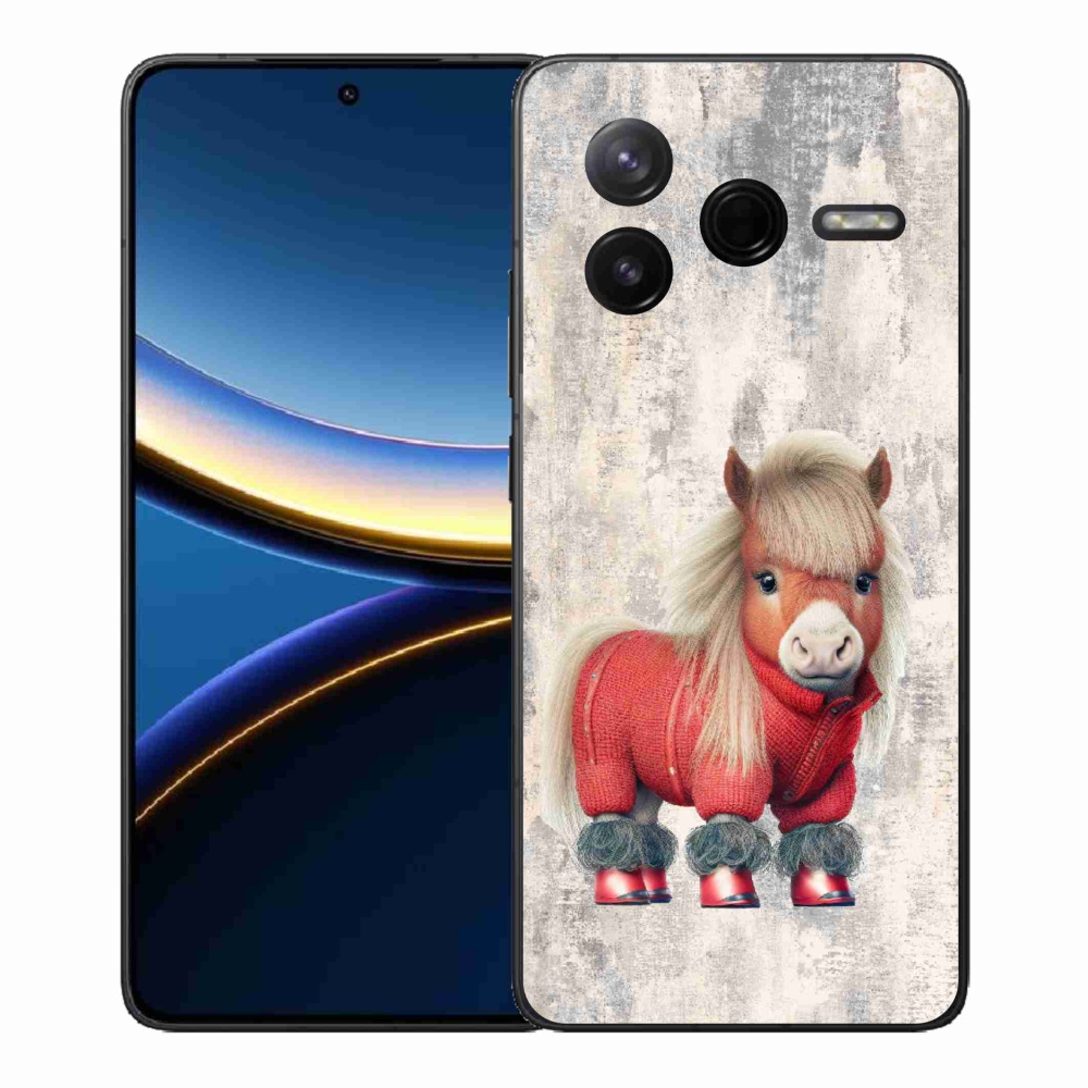 Gelový kryt mmCase na Xiaomi Poco F7 Pro - poník ve svetru