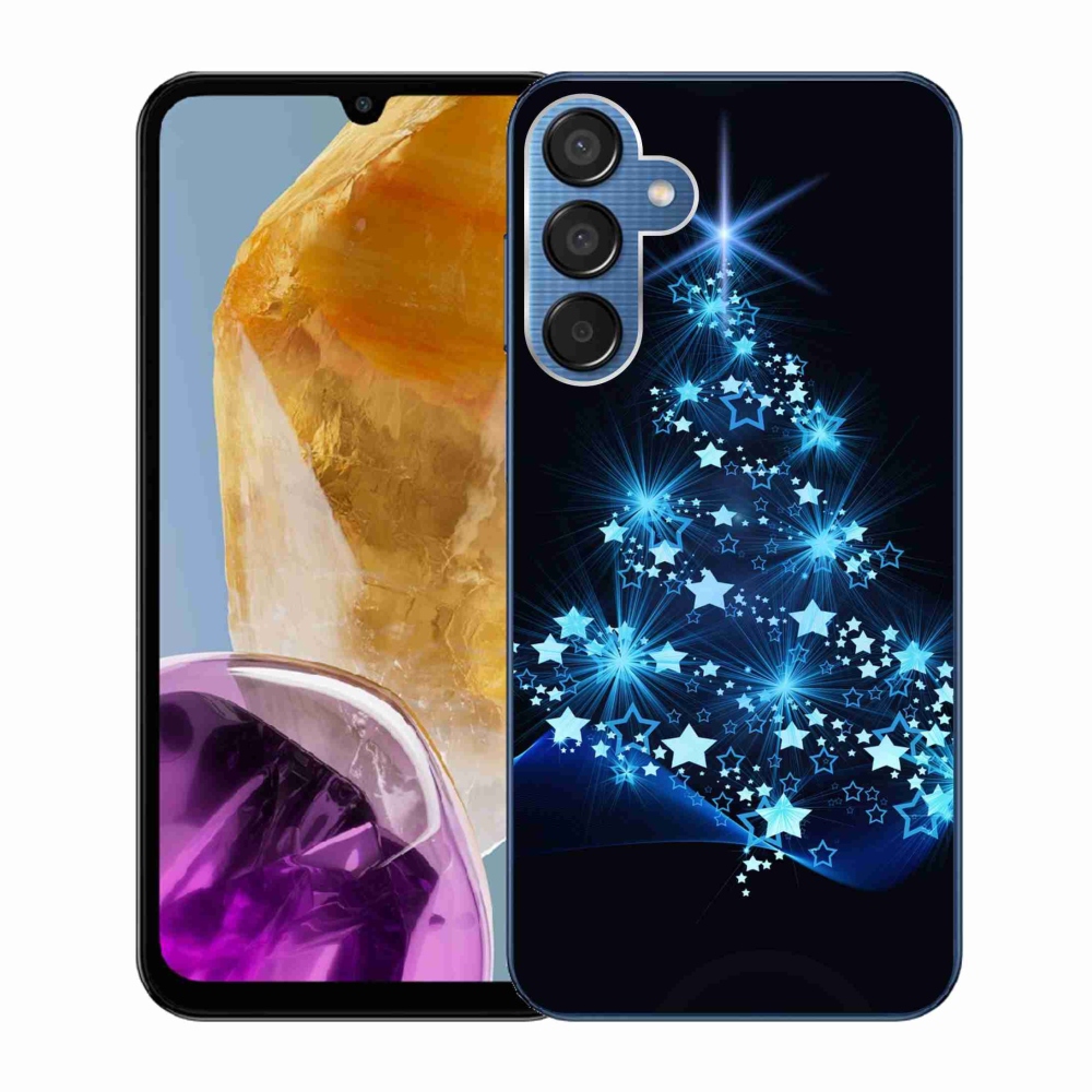 Gelový kryt mmCase na Samsung Galaxy M15 5G - vánoční stromek