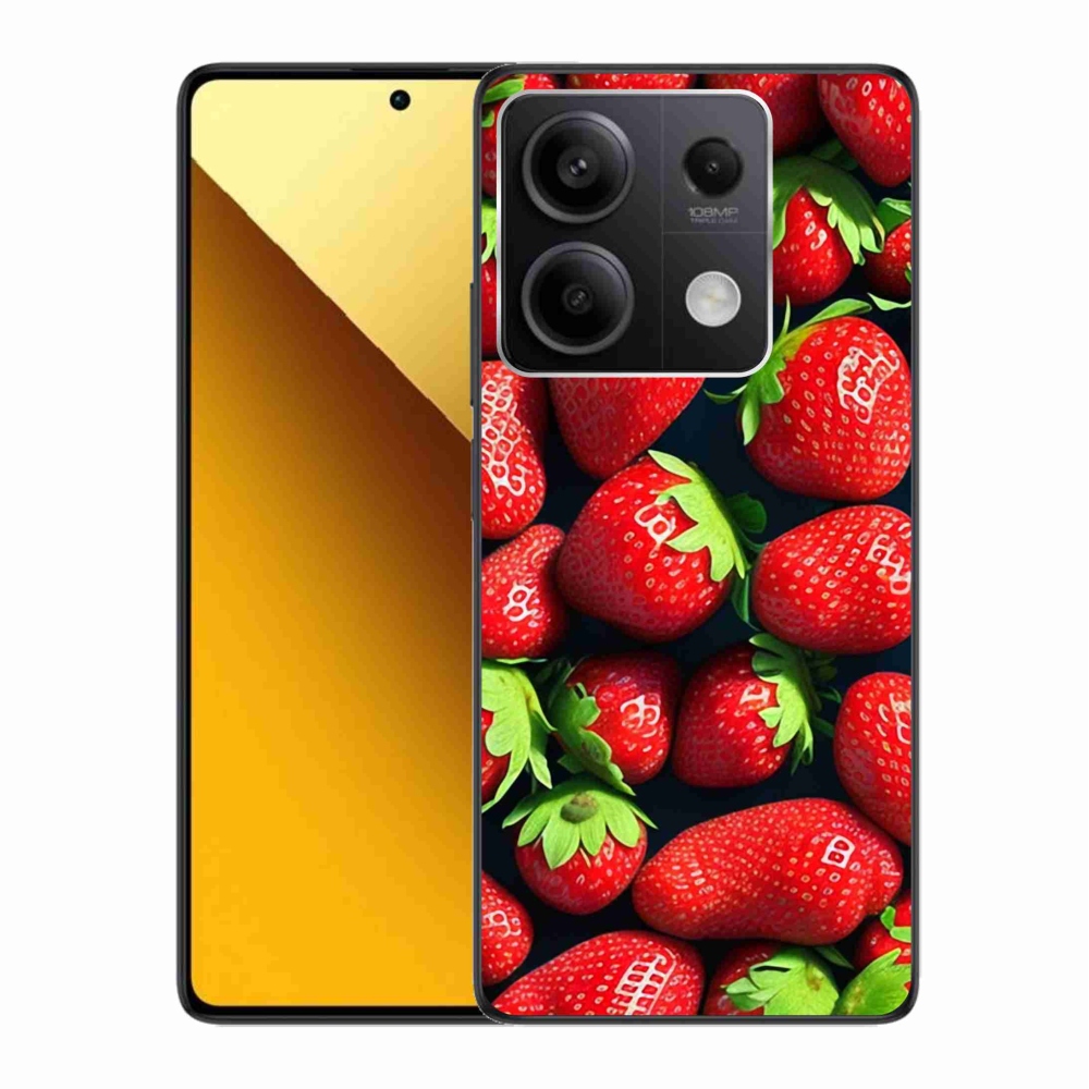 Gelový kryt mmCase na Xiaomi Redmi Note 13 5G - jahody