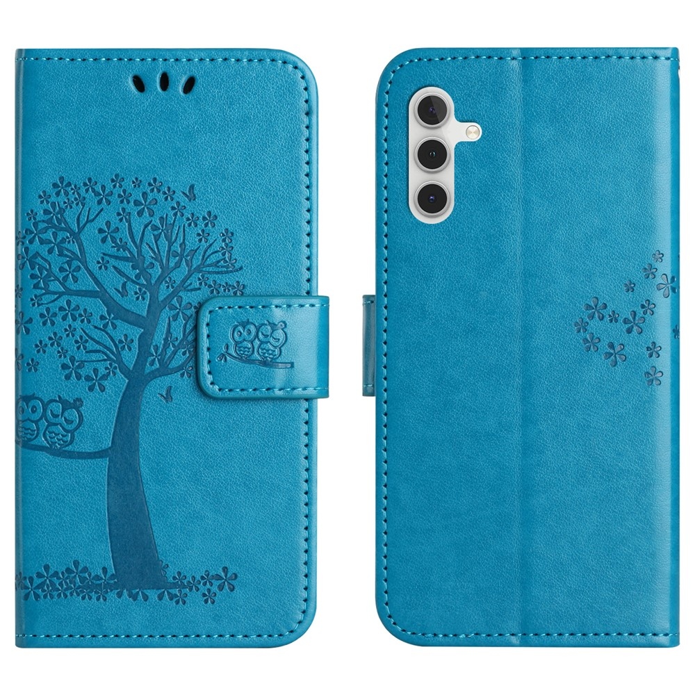 Tree knížkové pouzdro na Samsung Galaxy S25 FE - modré