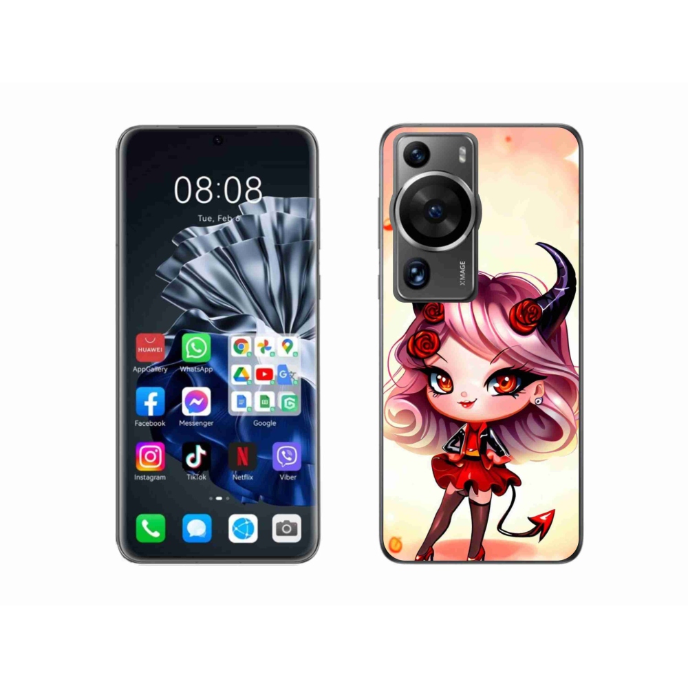 Gelový kryt mmCase na Huawei P60 Pro - kreslená čertice
