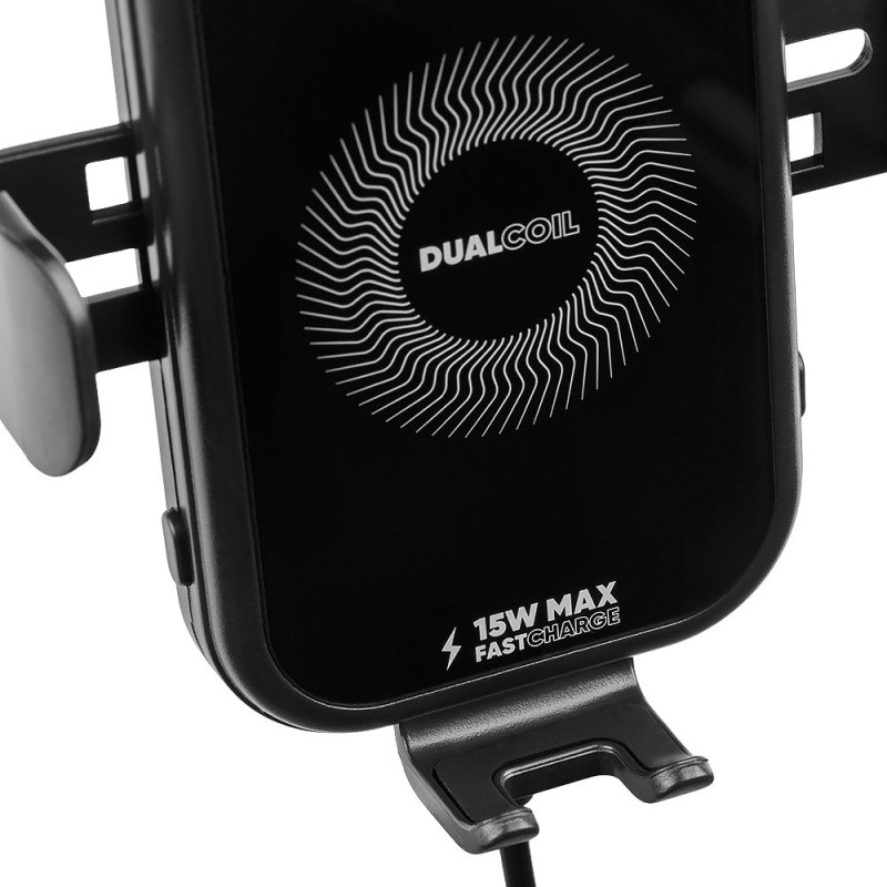 OBAL:ME GravCharger Bezdrátový Nabíjecí Držák do Auta 15W Black
