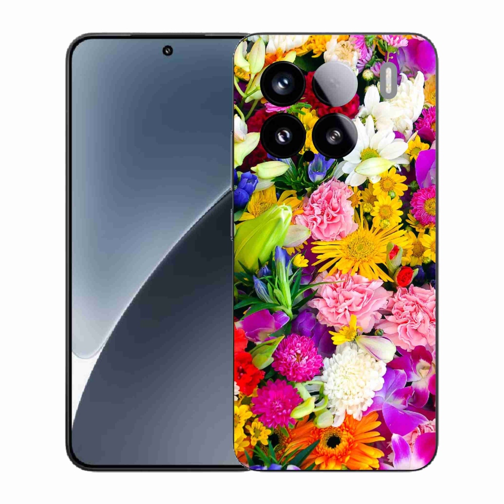 Gelový kryt mmCase na Xiaomi 15 - květiny 12