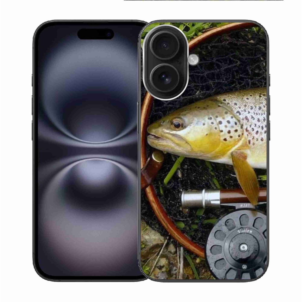 Gelový obal mmCase na iPhone 16 - pstruh 2