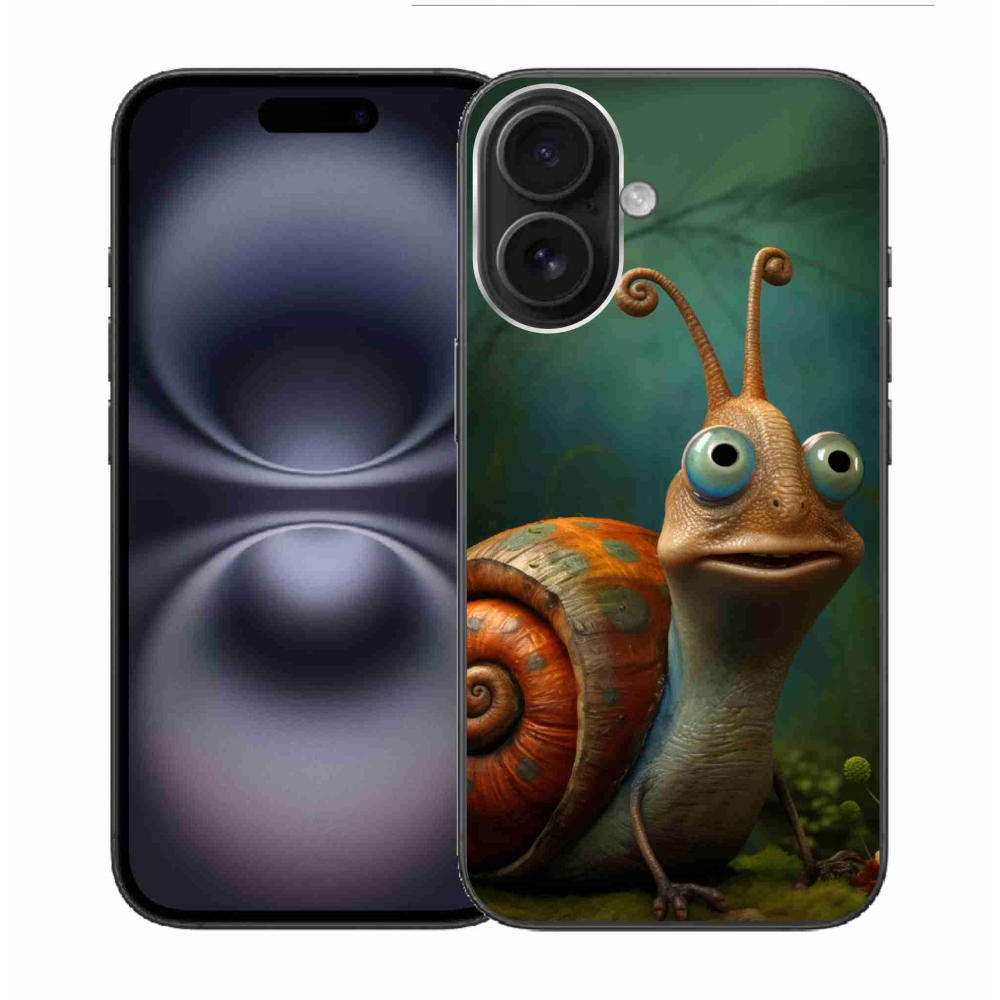 Gelový kryt mmCase na iPhone 16 - šnek