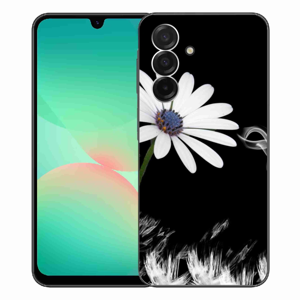 Gelový kryt mmCase na Samsung Galaxy A26 5G - bílá květina