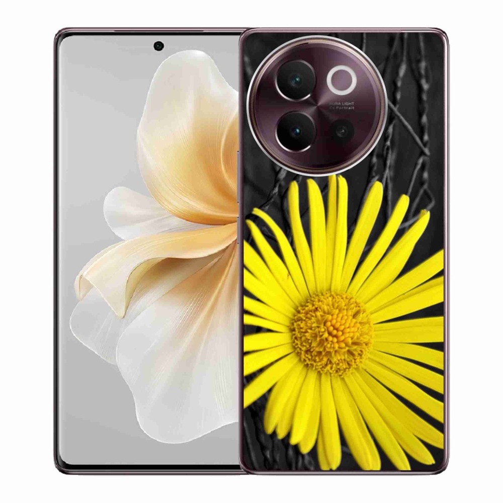 Gelový kryt mmCase na Vivo V40 Lite 5G - žlutá květina