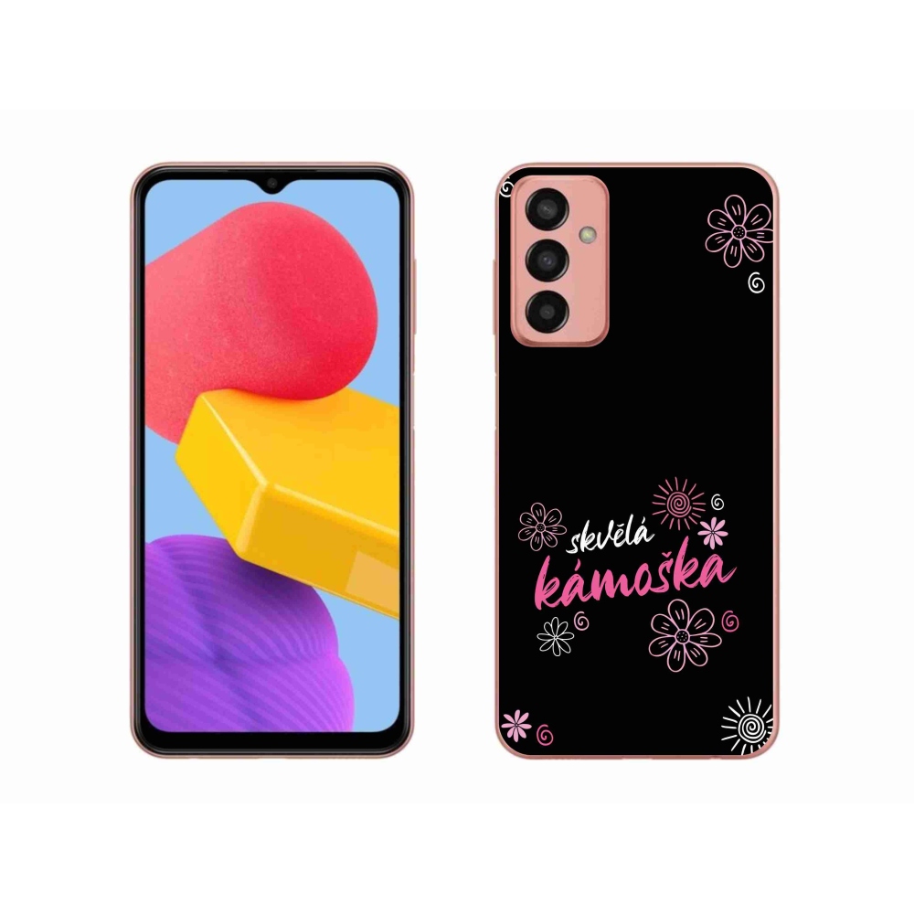 Gelový kryt mmCase na Samsung Galaxy M13 - skvělá kámoška černé pozadí