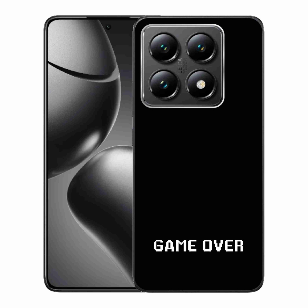 Gelový kryt mmCase na Xiaomi 14T - game over černé pozadí