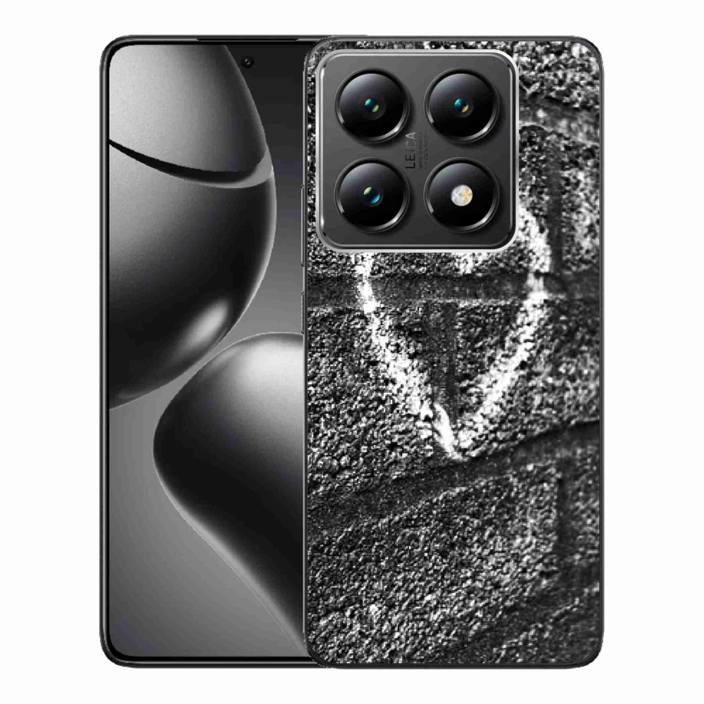 Gelový kryt mmCase na Xiaomi 14T Pro - srdce na zdi