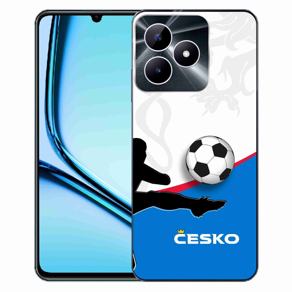 Gelový kryt mmCase na Realme Note 50 - fotbal Česko 3