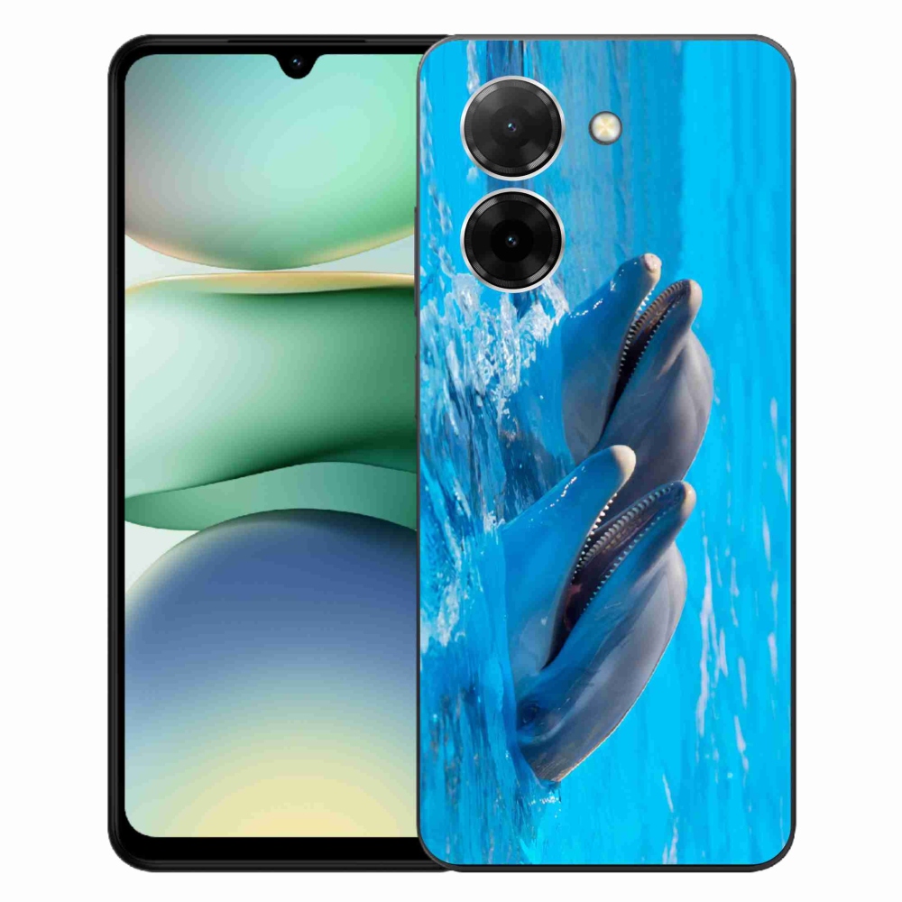 Gelový kryt mmCase na Xiaomi Redmi A5 (171.7x77.8x8.3mm) - delfíni