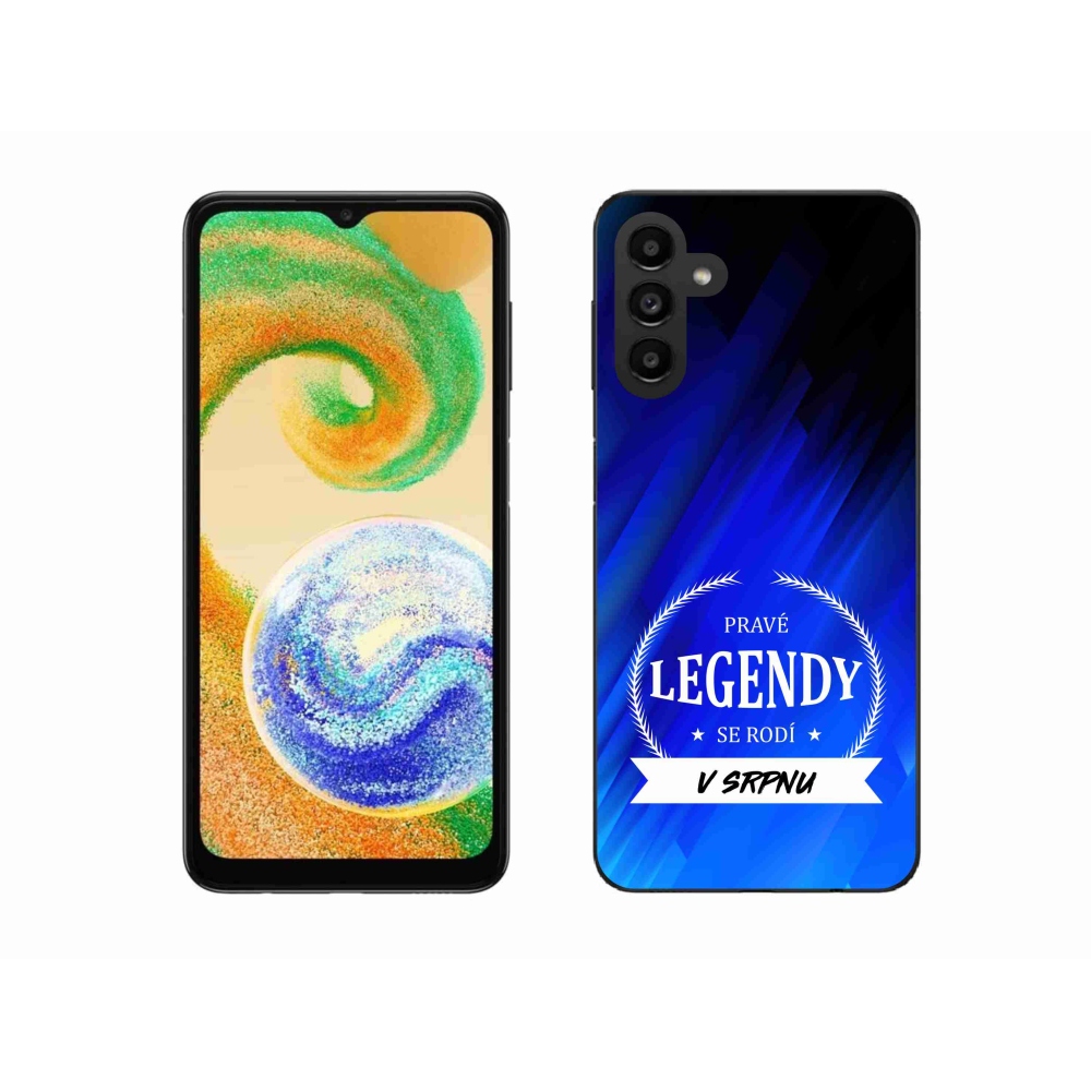Gelový kryt mmCase na Samsung Galaxy A04s (164.7x76.7x9.1mm) - legendy v srpnu modré pozadí