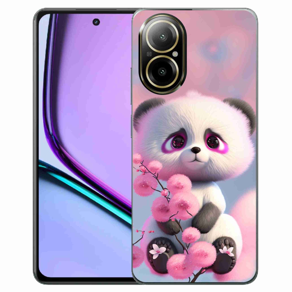 Gelový kryt mmCase na Realme C67 - roztomilá panda 1